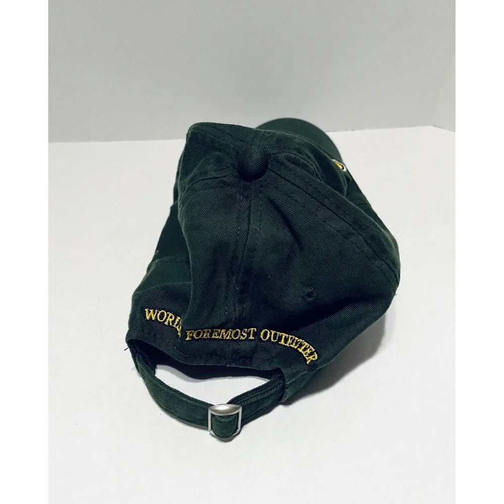 Cabela's Mens Dark Green‎ Strap Back Embroidered Baseball Cap One Size